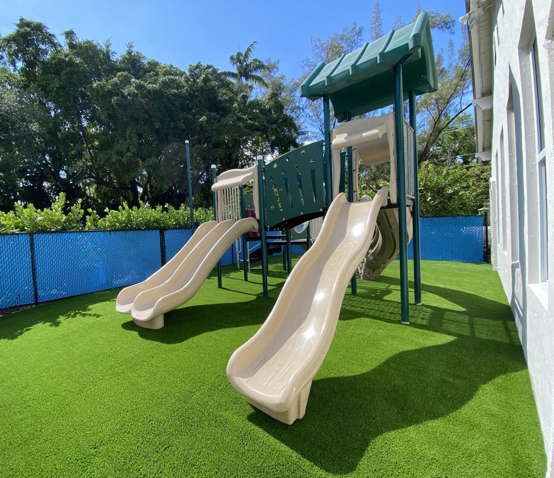 artificial grass installation for playgrounds in miami shores fl