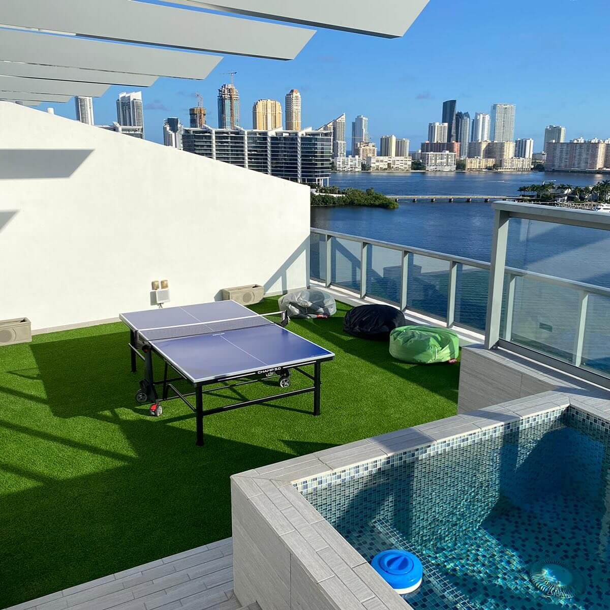 synthetic grass for balconies miami shores fl